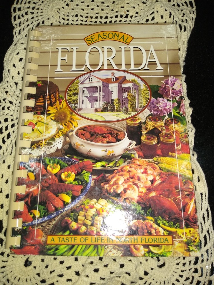 Seasonal florida spiral bound cookbook copyright 1995-image