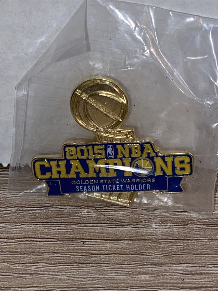 NBA CHAMPIONS Golden State Warriors 2015 Season Ticket Holders Pin HAT NEW