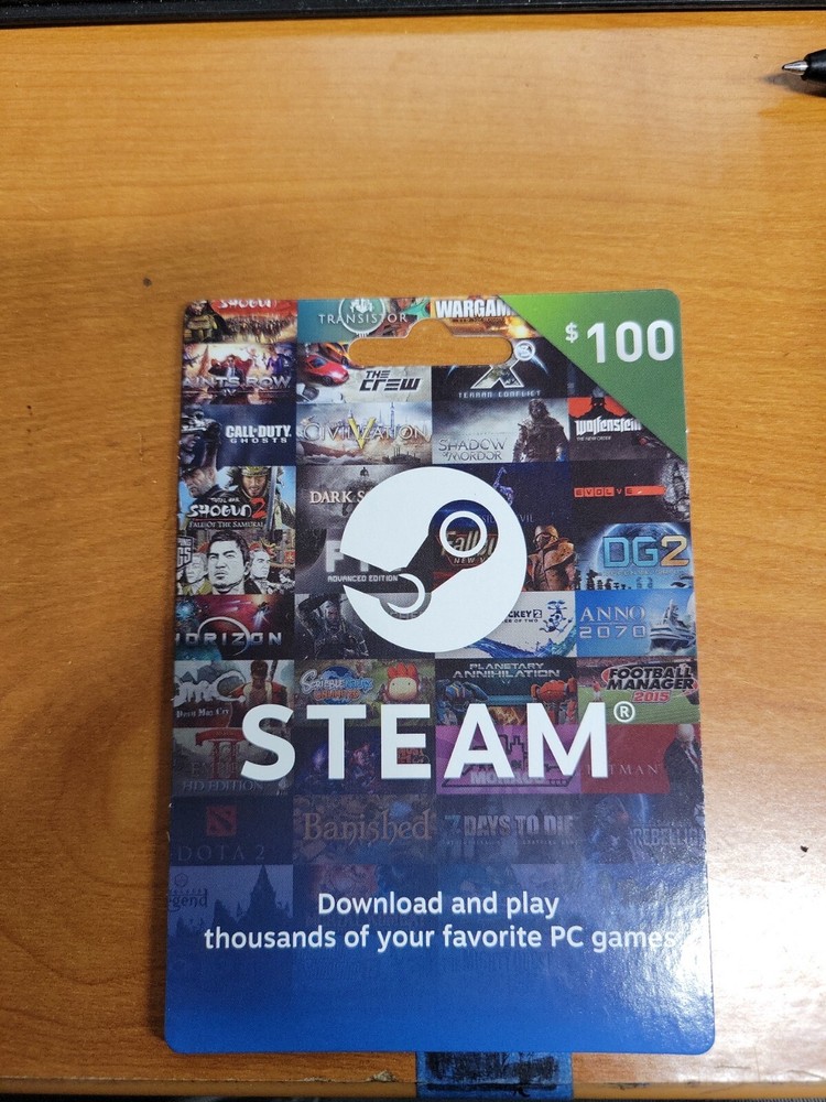 Steam Gift Card $100 Steam Wallet - FAST SHIPPING-image