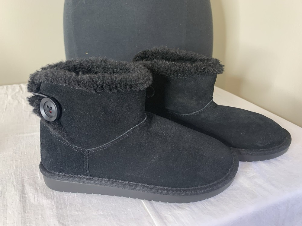 Koolaburra UGG Boots  Kid 2 Winter Black Suede Pull On- Worn Once
