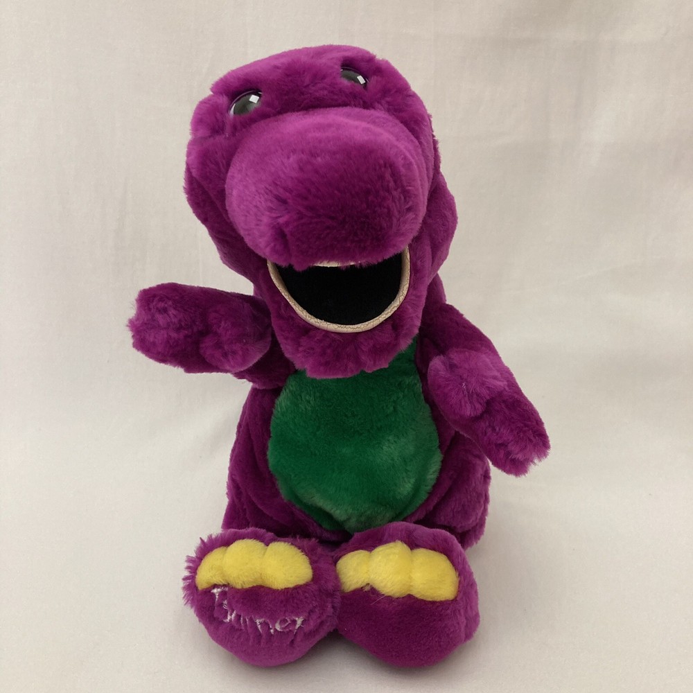 Barney the Purple Dinosaur 14 Inches Plush Stuffed Animal 1993 Lyons Vintage