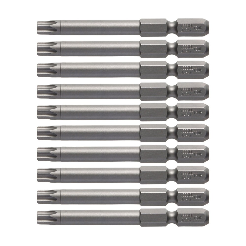 VESSEL Torx Bit T30H x 65mm Set of 10 V ZP