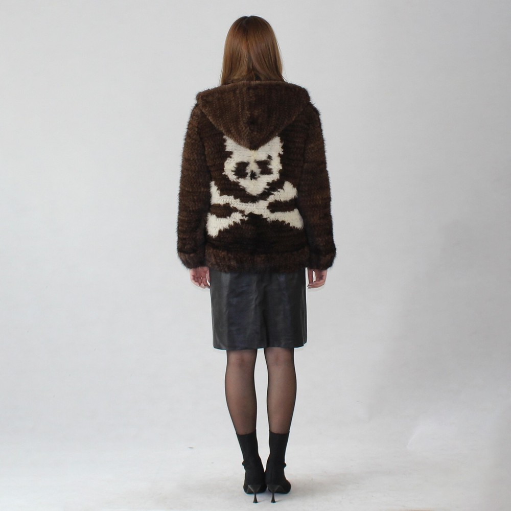 knitted mink jacket