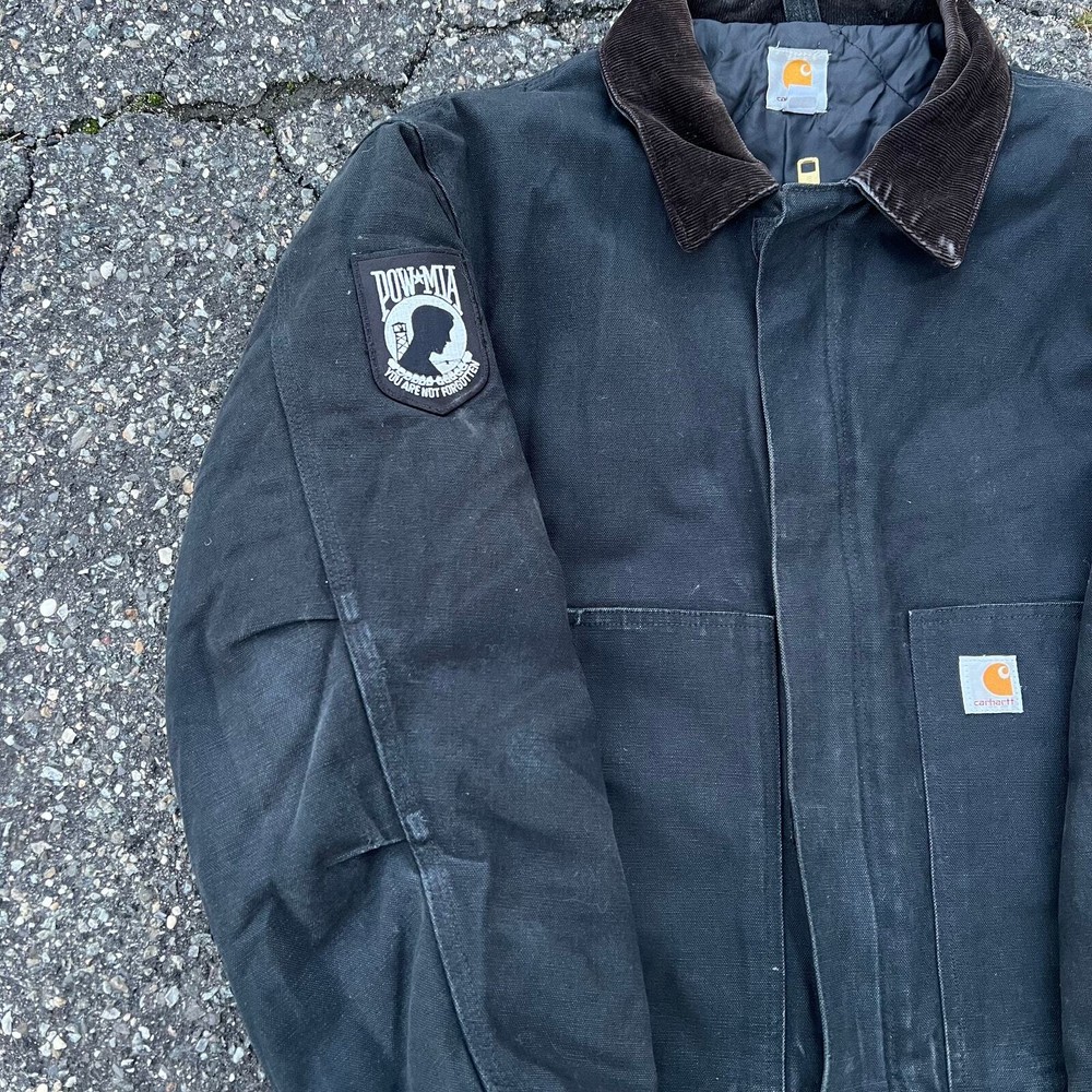 Vintage Y2K Carhartt Black Arctic Workwear Jacket for Men