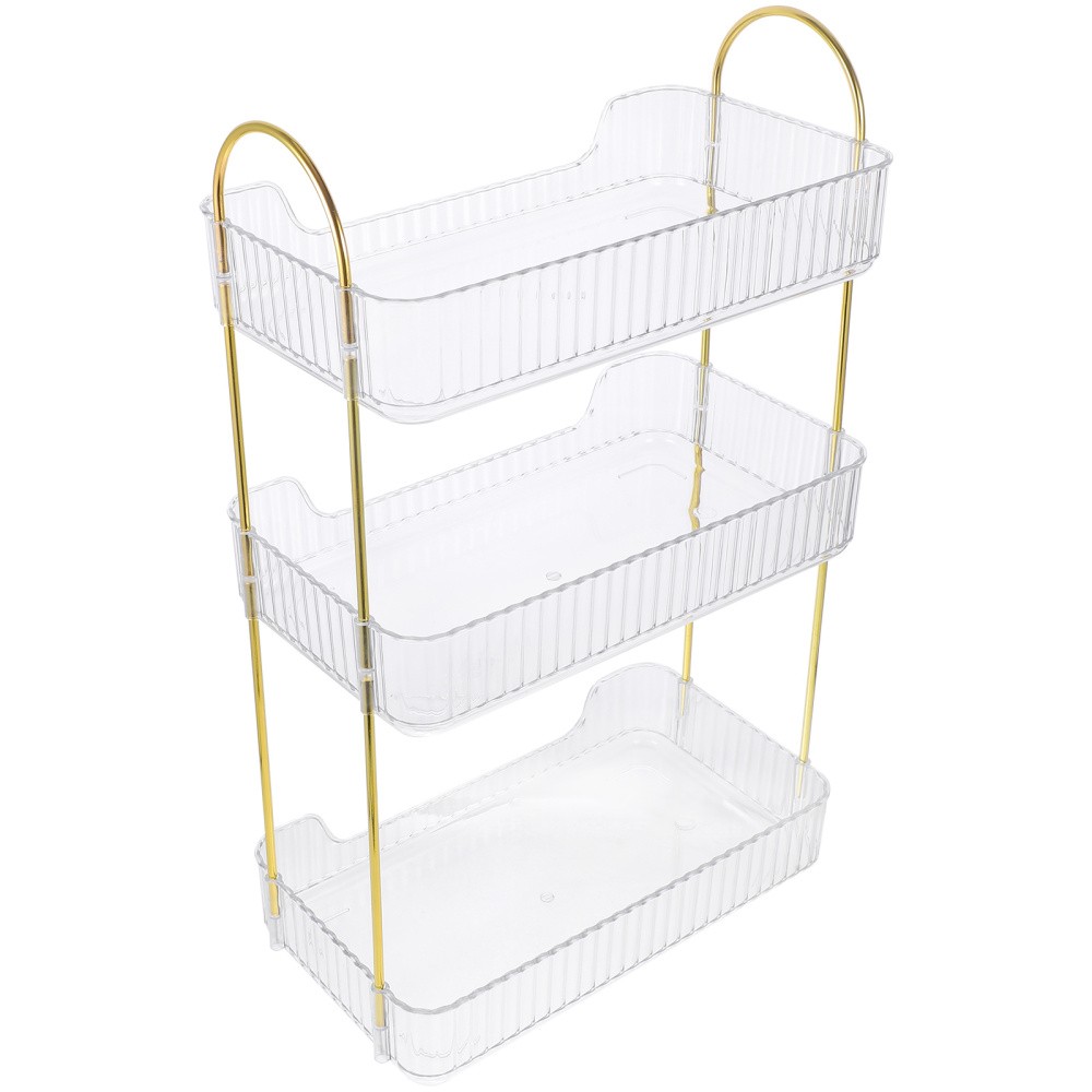 Freestanding Bathroom Countertop Organizer Shelf for Cosmetics Storage