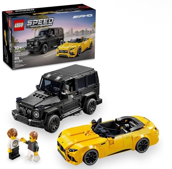 LEGO Speed Champions Mercedes-AMG G 63 and SL 63 F1 Race Car Set