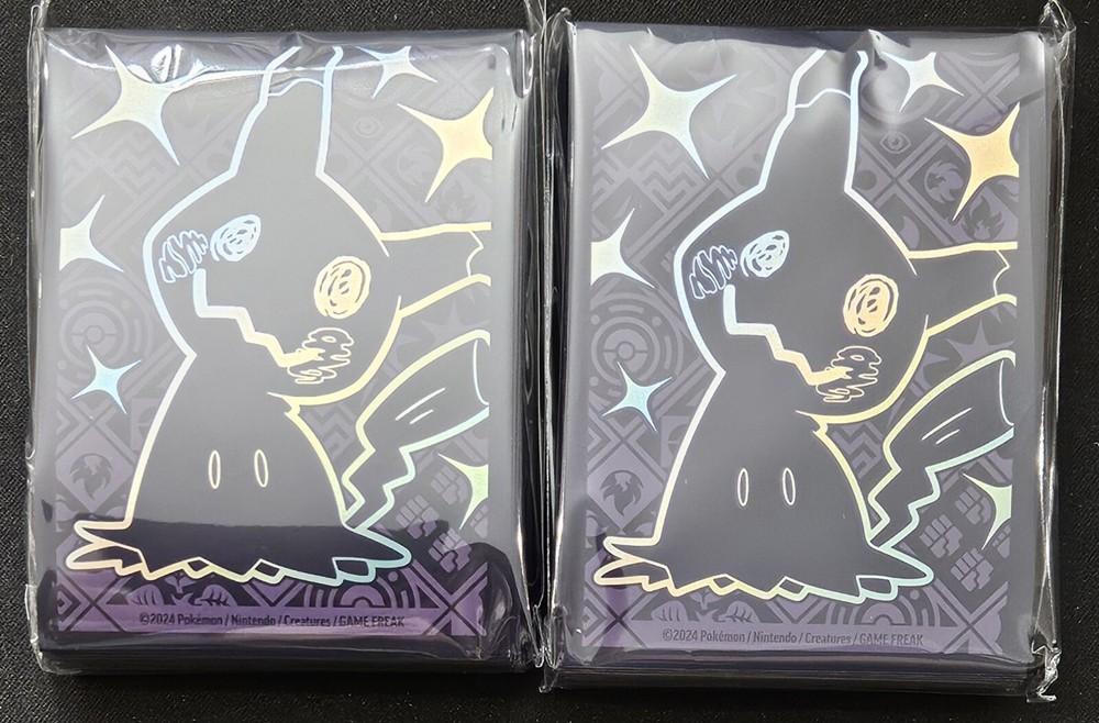2x Paldean Fates Mimikyu Card Sleeves 65 CT. New Pokémon Trading Card Game 2024