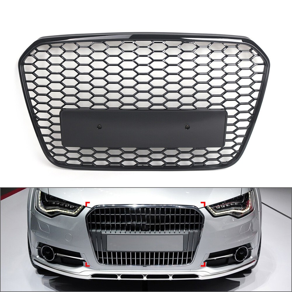 Front Bumper Radiator Grille Mesh Grill For Audi A6 S6 C7 US EU2012-2015