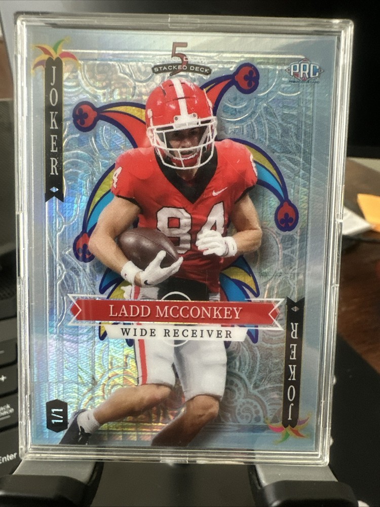 2023 Wildcard 5 Card Draw Stacked Ladd McConkey Silver Joker 1/1