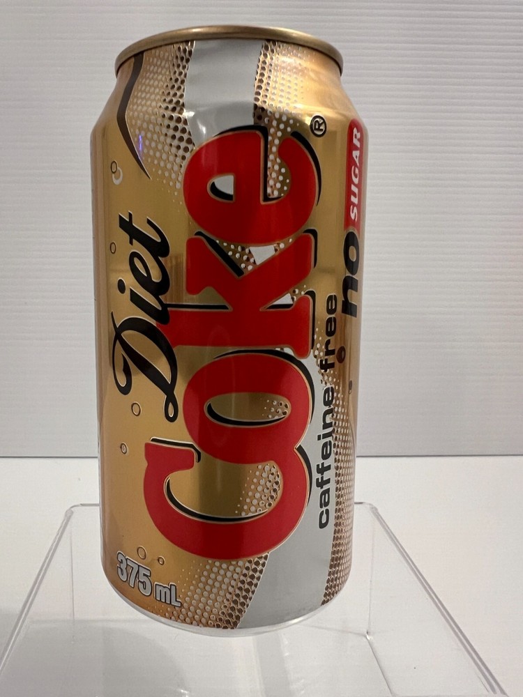 2005 Australian Coca-Cola Diet Coke “Caffeine Free” Gold Colored Can: 375ml