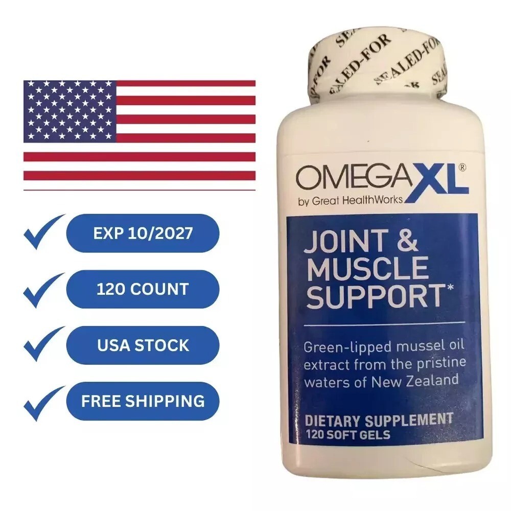 Omega XL 120 Capsules - Green Lipped Mussel Omega 3 - New Zealand