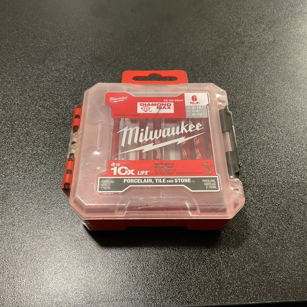 Milwaukee Diamond Max 6 Piece Hole Saw Set 49-56-0550