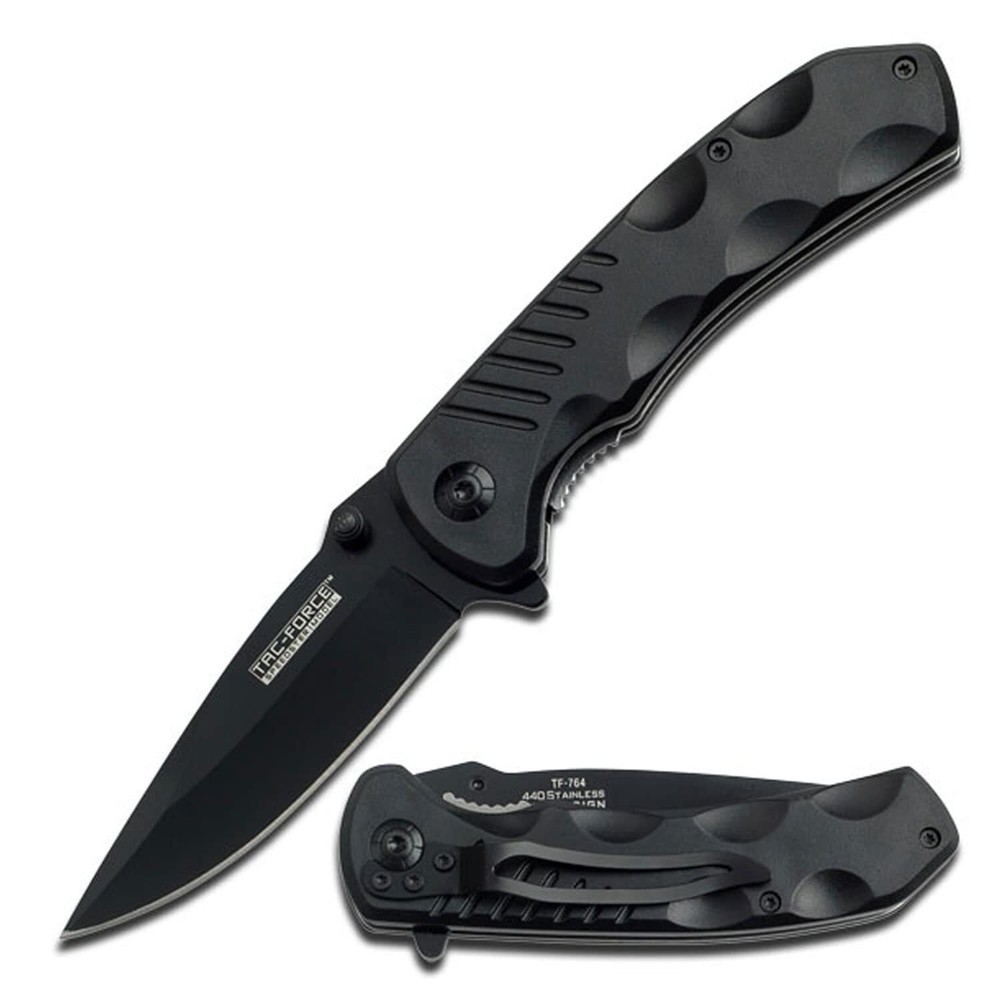 Tac-Force TF-764BK Tactical Folding Knife with Pocket Clip for EDC and Rescue