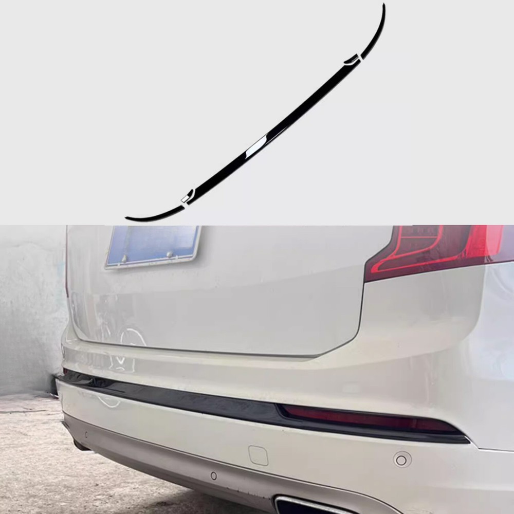 Gloss Black Stainless Steel Bumper Trim 5pcs for Volvo XC90 2020-2024