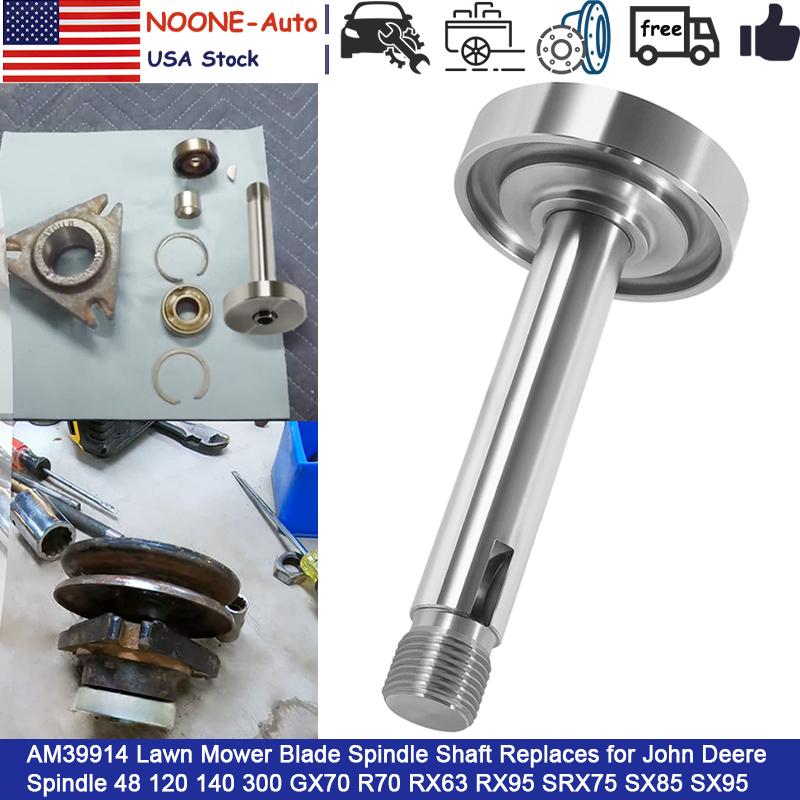 John DEERE AM39914 Blade Spindle for 30 & 50 Inch Mower Decks with Center Pulley