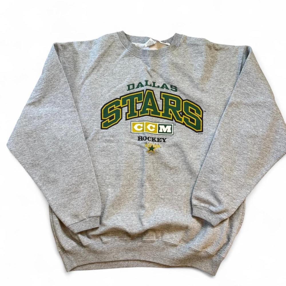 Dallas Starts NHL crewneck sweatshirt reprinted sport grey shirt QT5358