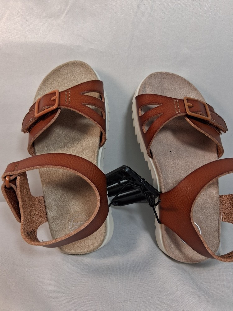 Wonder Nation Girl Toddler Size 7 Brown Sandals Shoes Brand New With Tags Cute