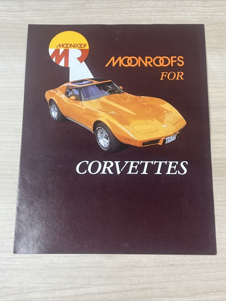 Chevrolet Corvette Moonroofs MR Vintage Original Car Sales Brochure