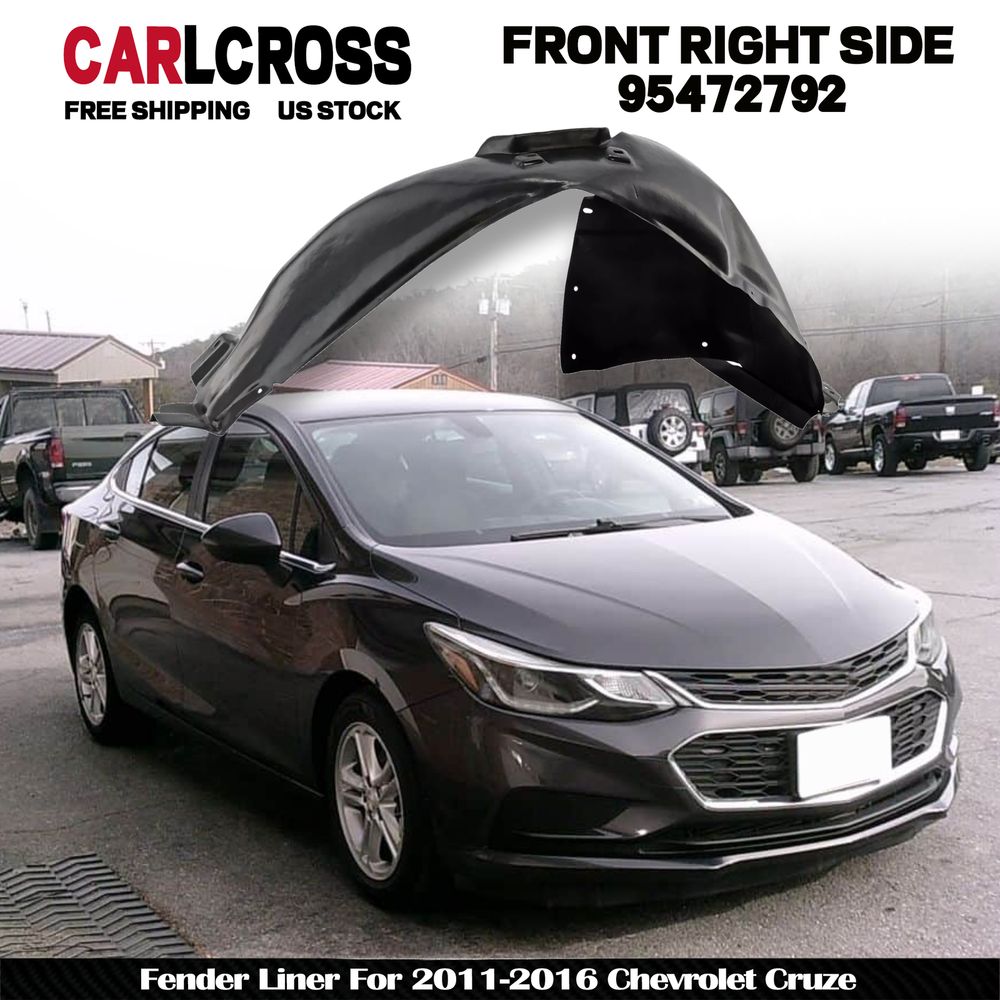 Front Passenger Side Fender Liner For 2011-2016 Chevrolet Cruze GM1249226
