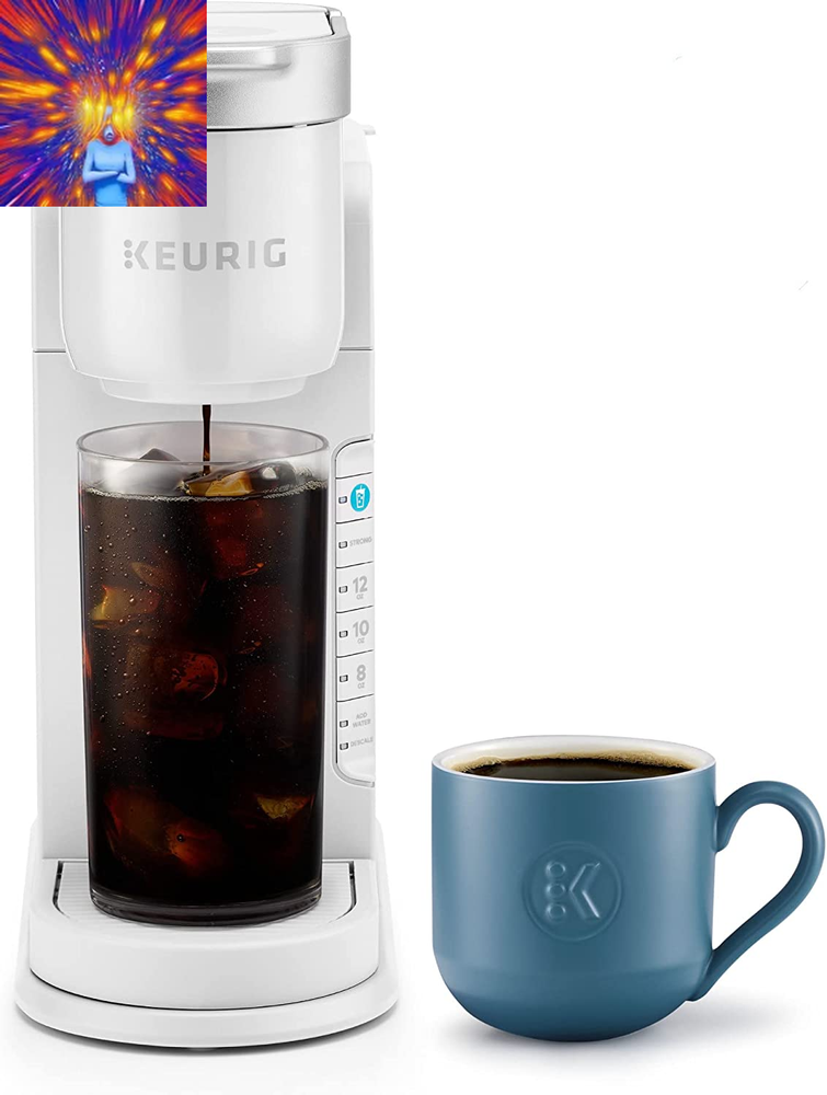 K-Iced Coffee Maker, Single Serve K-Cup Pod Iced Coffee Maker, with Hot and Cold