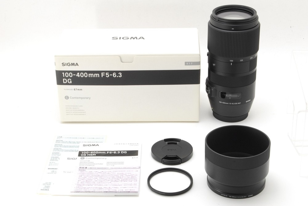 Sigma 100-400mm f/5-6.3 DG OS HSM Contemporary Lens for Canon EF Japan Top Mint