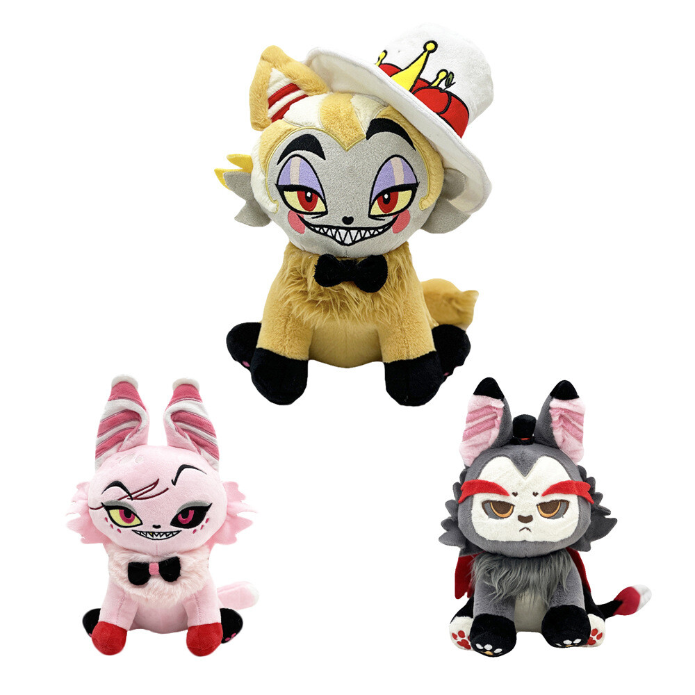 Hazbin Hotel Lucifer Husk Angel Meow Stuffed Animal Figure Plush Soft Toy Xmas