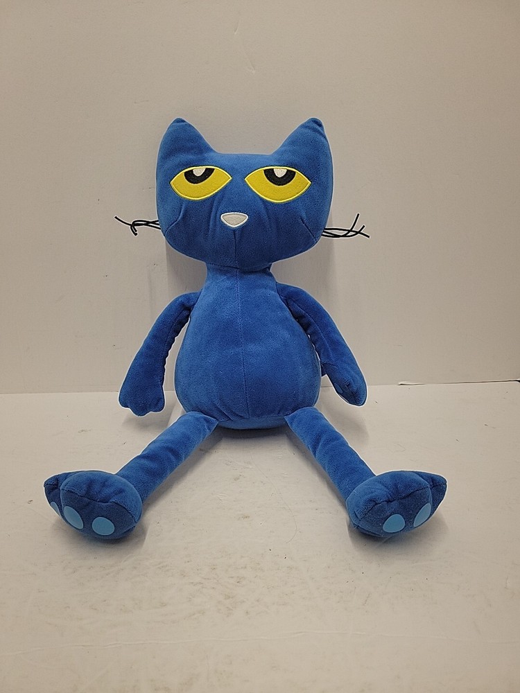 Kohls Cares Pete the Cat Plush Blue Stuffed Animal Yellow Eyes