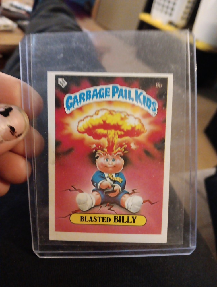 1985 Topps Adam Bomb and Blasted Billy Garbage Pail Kids Card GPK Series 1 8b st