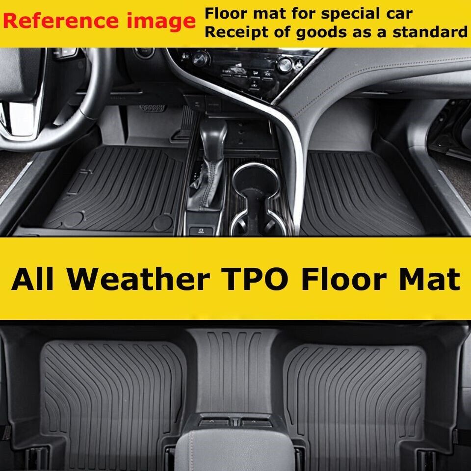 Heavy Duty TPO Floor Mats for Honda CRV 2017-2022 All Weather Non-Slip Protection