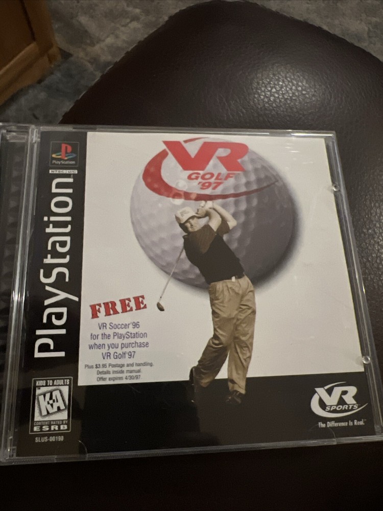 VR Golf 97 for PS1 - Complete in Box with Manual