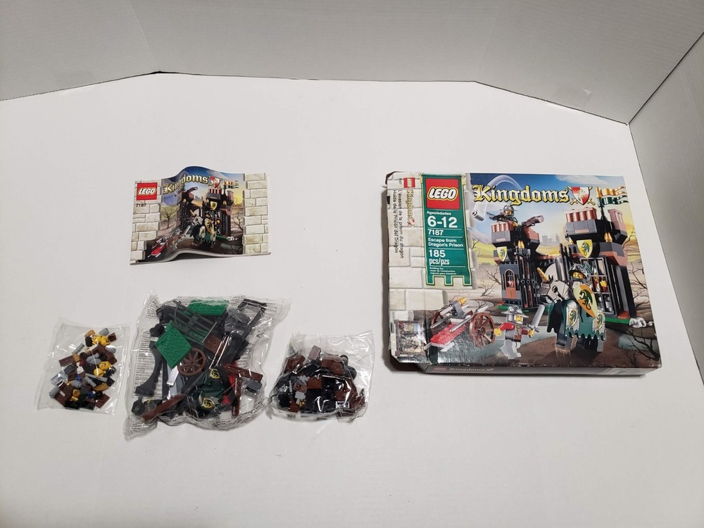 LEGO Escape from Dragon’s Prison Set (7187) - Seal Broken, Bags and Sealed