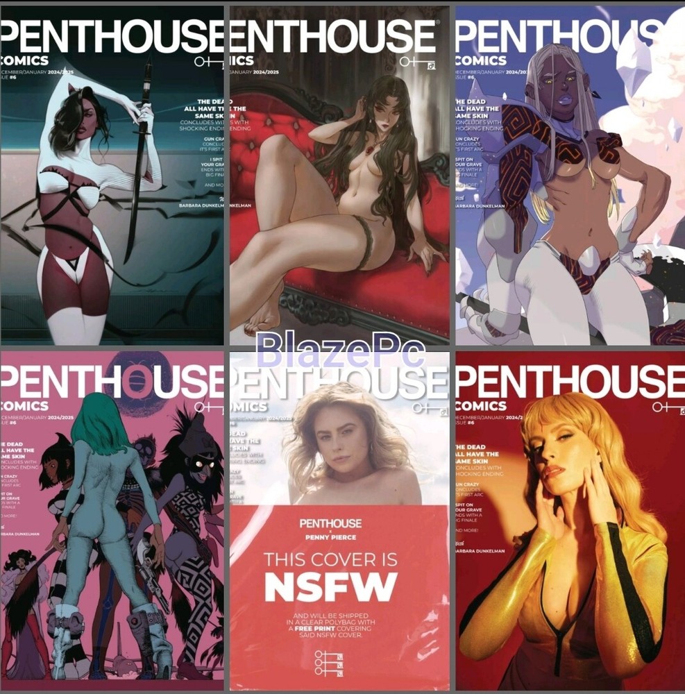 Presale Penthouse Comics #6 Cover A B C D E G Variant Set Options 2024 12/11-image
