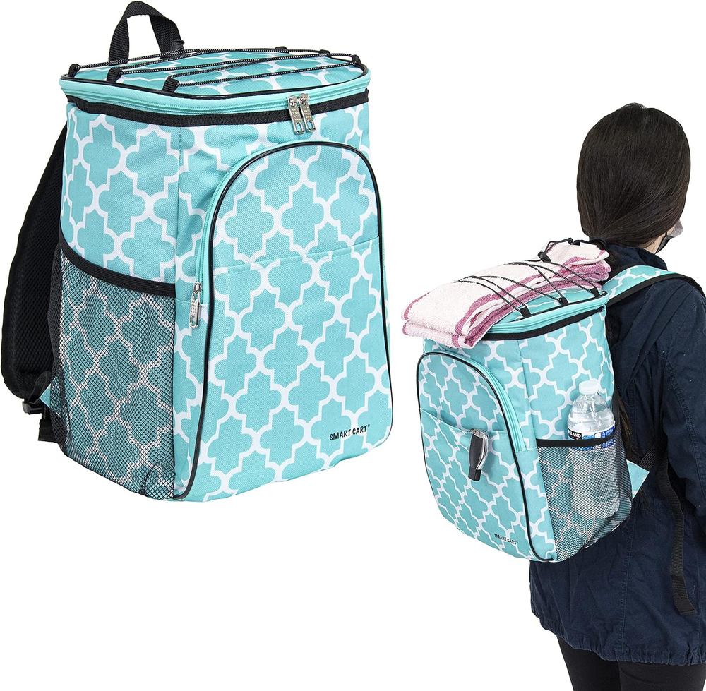 Dbest Products Ultra Compact Cooler Smart Cart Backpack Insulated Beach Bag Picn