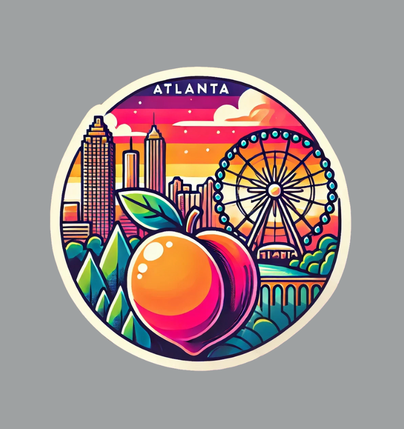 Atlanta Georgia Fridge Magnet