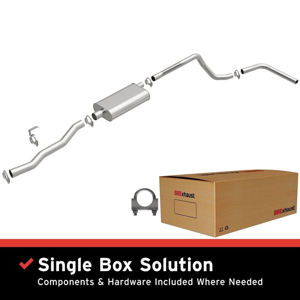 BRExhaust 106-0705 Direct-Fit Exhaust Kit 1980-1987 GM C10/C1500/C1000/R1500/R25