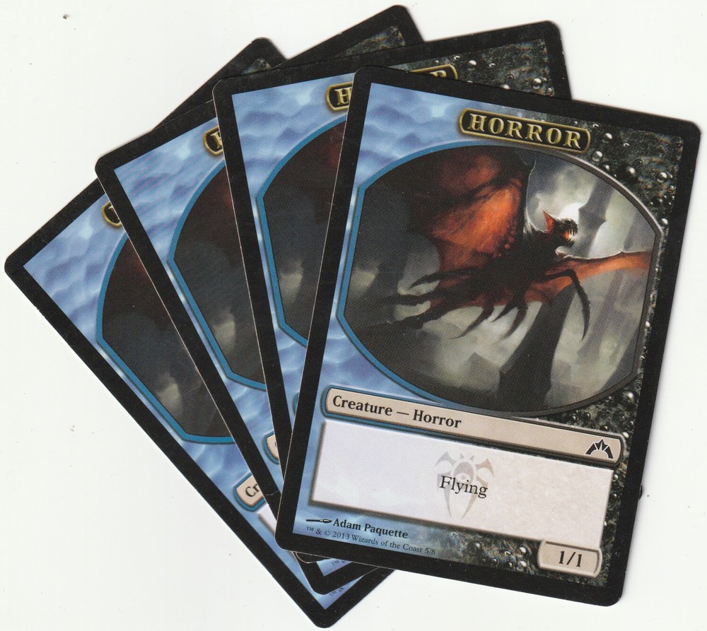 ✪ Juego de 4 fichas de terror de Magic The Gathering criatura Magic The Gathering GTC/EN 2013
