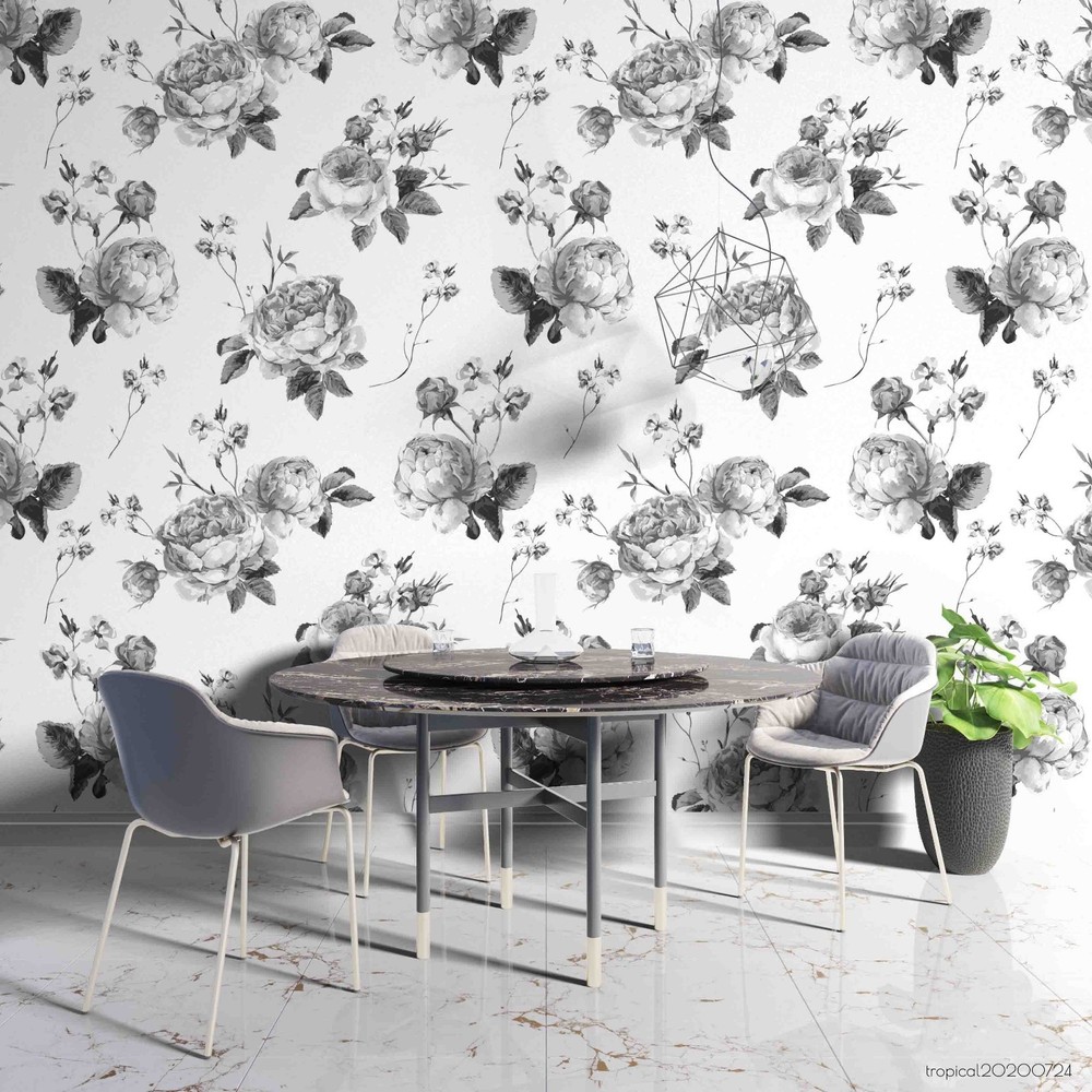 3D Flowers Floral Pattern Wall Murals Wallpaper Murals Wall Sticker