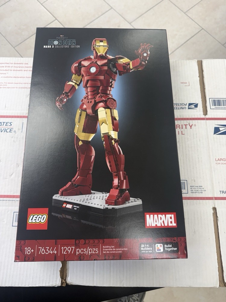 LEGO Marvel #76344 Iron Man Mark 3 Collectors' Edition 1297Pcs NEW IN HAND