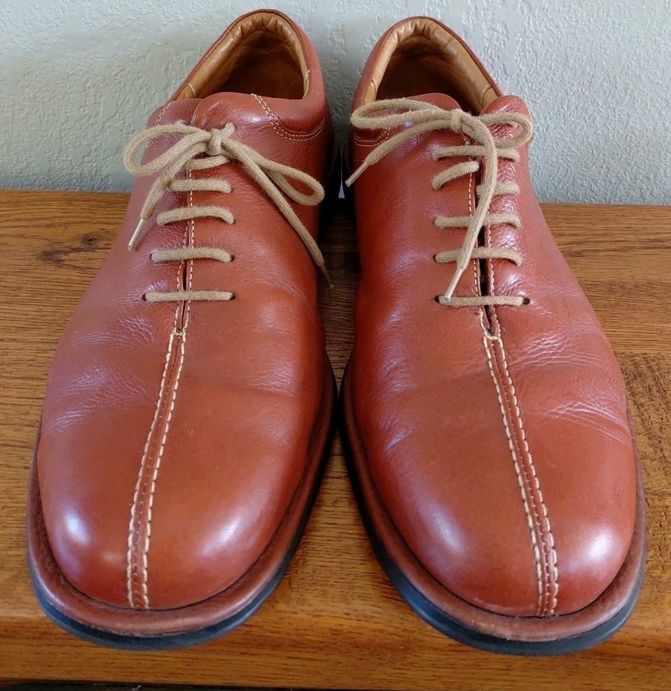 Sandro Mens Leather Lace Up  Shoes Size 13 Made In Brazil Comfort Professional