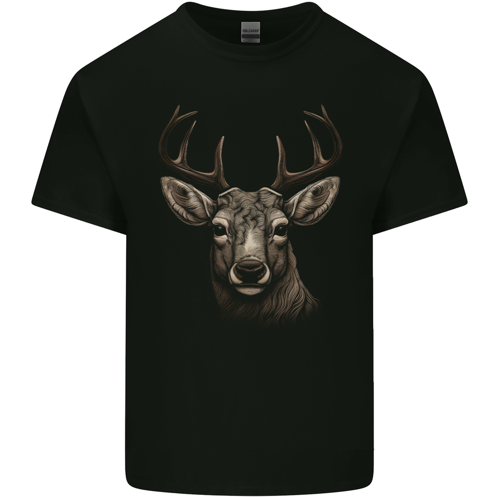 Stag Deer Mens Cotton T-Shirt Tee Top