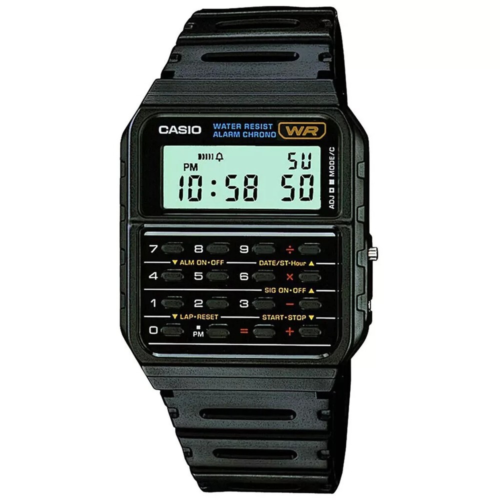 Vintage Unisex 80s Casio Ca-53w Calculator Alarm Digital Watch