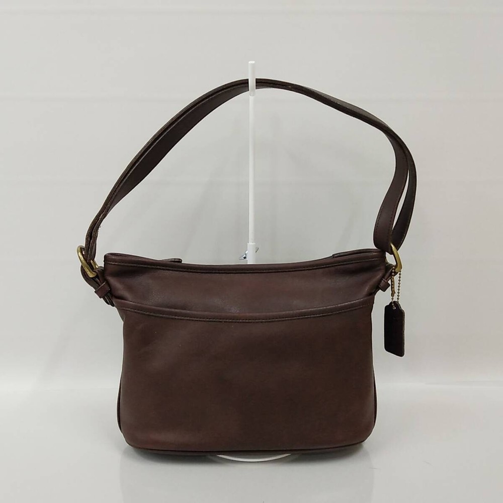 Coach Dark Brown Leather Shoulder Bag Style 73B68 Vintage