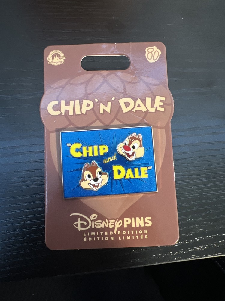 Disney Pin Chip and Dale Classic 80th Anniversary Limited Edition LE 3000