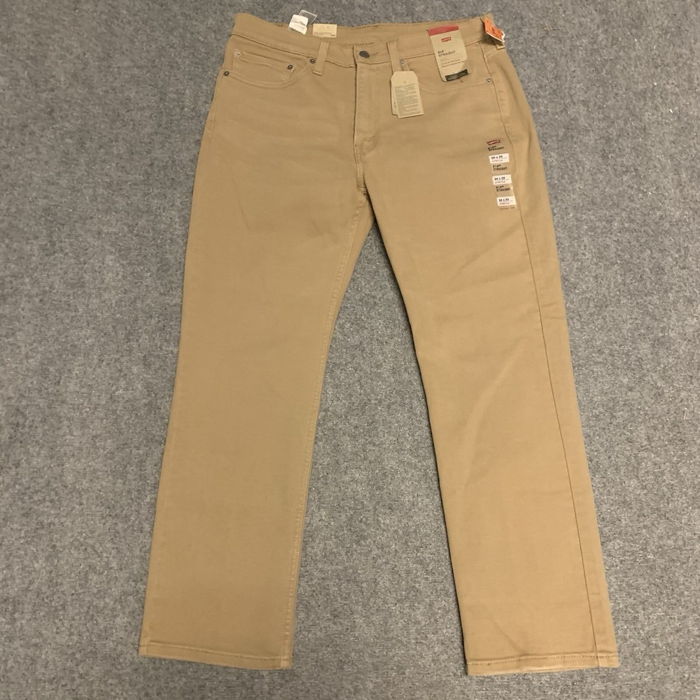 Levis Pants Mens 34x29 514 Straight Fit Corduroy Chinos Preppy Casual