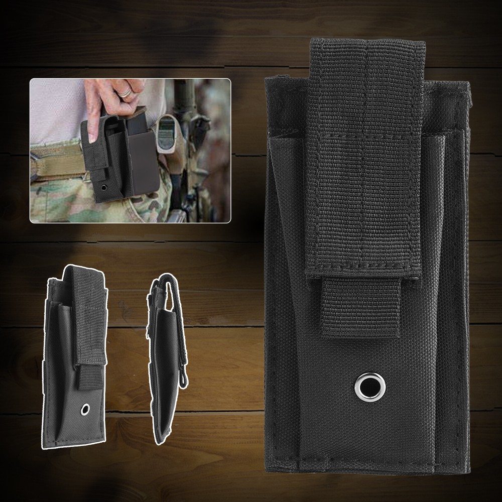 Tactical Molle Pouch Outdoor Military Flashlight Waist Bag Pouch Singl Tool Kit.