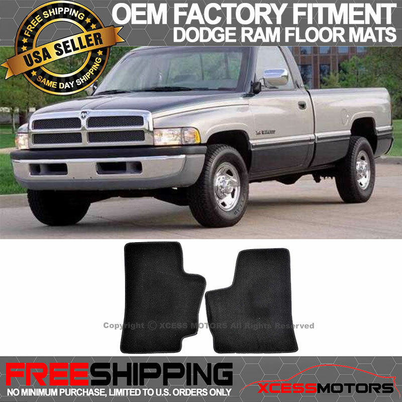 Fit Limited Time Sale 94-01 Dodge Ram OE Factory Floor Mats Carpet Nylon Black-image