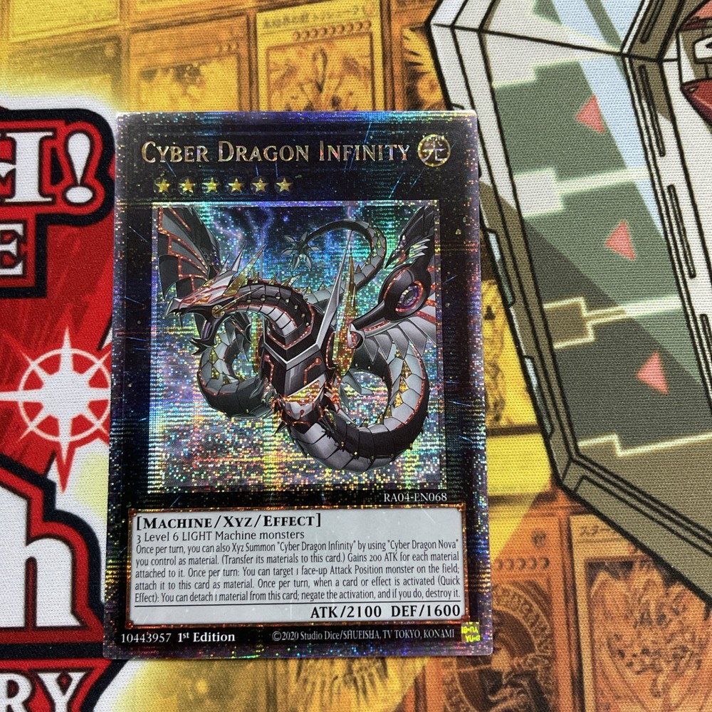 Cyber Dragon Infinity Alt Art 1st Edition Quarter Century Secret Rare RA04-EN068-image