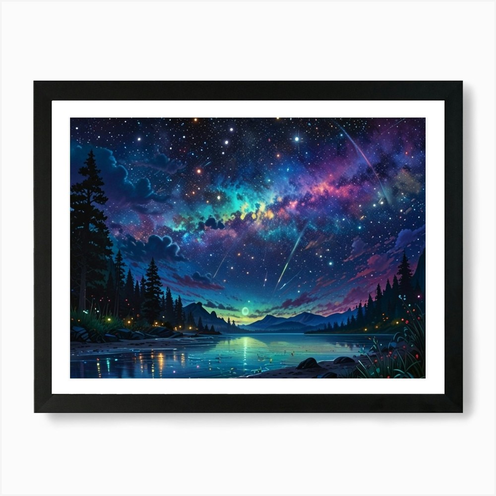 Stars In The Sky 7 Art Print Framed Wall Art Poster Canvas Print Picture