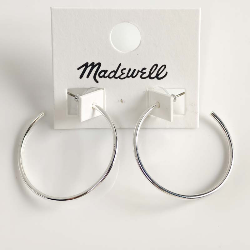 37mm MadeWell Thin Open Hoop Earrings Gift Fashion Women Party Vacation Jewelry