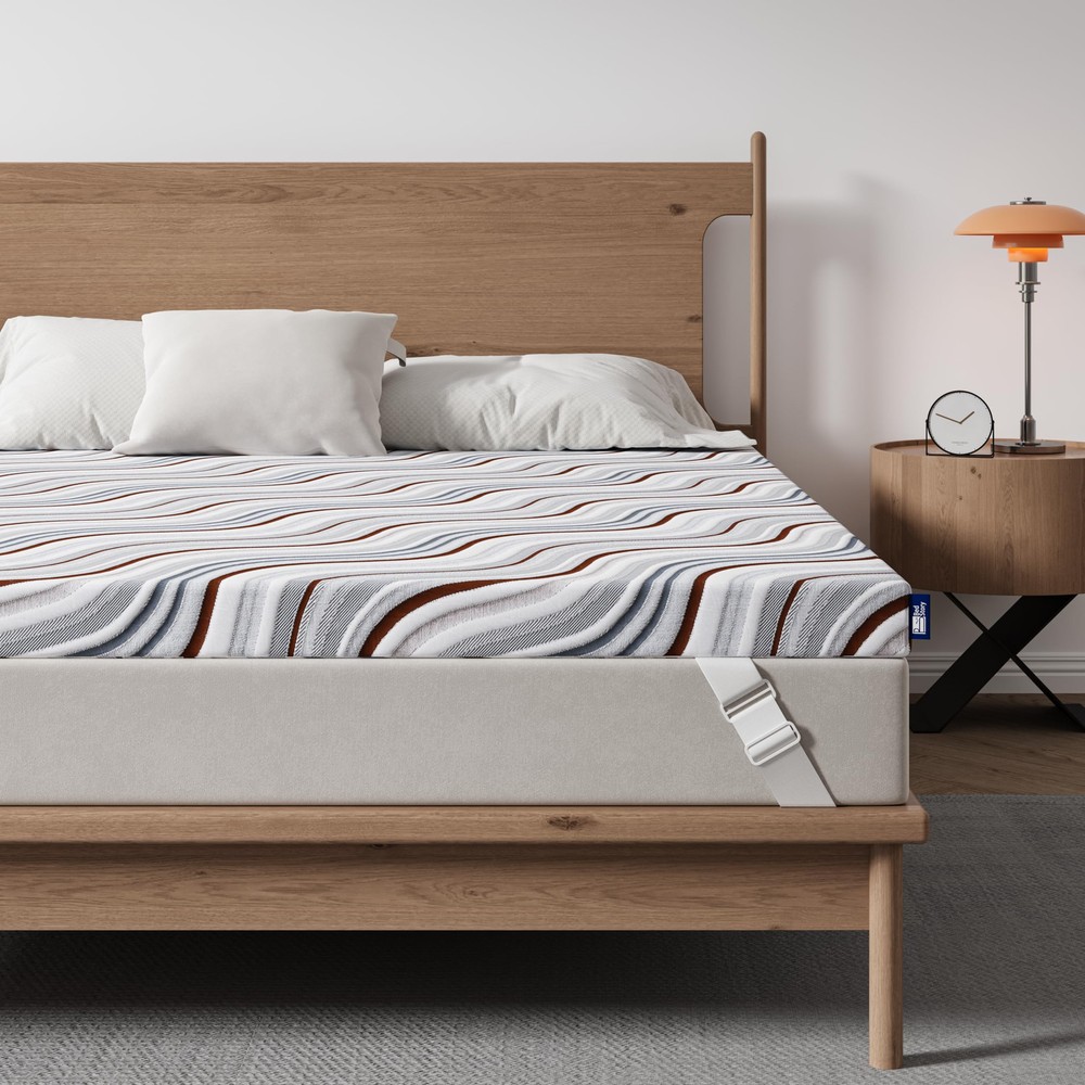BedStory Memory Foam Mattress Topper 3 Inch King Size - Firm Bed Topper for B...
